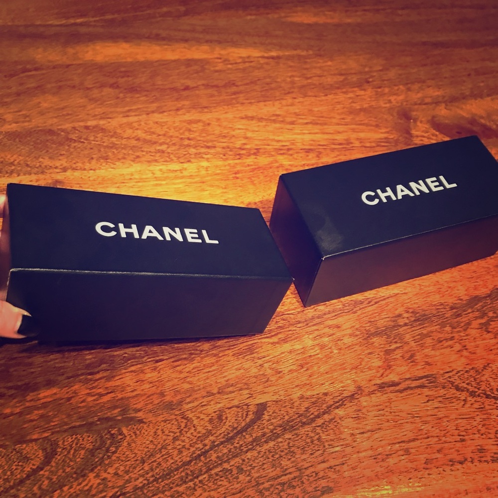 2 -Empty Chanel sunglasses boxes